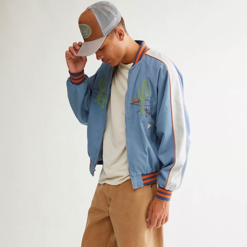 BDG Jacket Embroidered Souvenir Medium New With Tags Cactus
